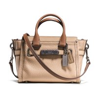 COACH 蔻驰 37500 专柜新款SWAGGER系列女士真皮单肩斜跨手提包