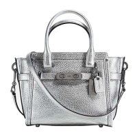 蔻驰（COACH）女士真皮小号SWAGGER系列手提斜挎单肩包 37444