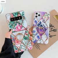 VMONN大理石花朵适用三星s20FE流沙手机壳note20U电镀软iphone12保护套