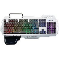 有线背光键盘 金属悬浮发光机械手感键盘 LOL CF吃鸡游戏键盘鼠标套装 USB接口 PK900 RGB背光键盘