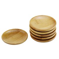 彩帮竹茶道六君子12件套茶道零配件 茶具套装 竹杯垫 圆型茶道六君子茶道配件