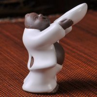 景德镇养生逸品瓷 汝窑茶童茶宠 哥窑茶童茶宠 配件 摆件白茶童