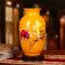 景德镇陶瓷器 麦秆牡丹花瓶 现代时尚工艺品摆件赏瓶 白底安全包装