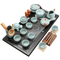 茶具套装家用功夫茶盘整套简约客厅泡茶小茶台陶瓷茶杯茶道