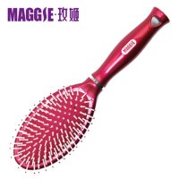 MAGGIE玫姬玫姬玫红色按摩梳子气囊梳气垫梳按摩头皮梳保健梳顺发梳子头梳