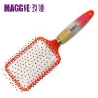 MAGGIE玫姬新品橙色硅胶梳子气垫保健梳发梳大板梳气囊按摩梳梳刷2559