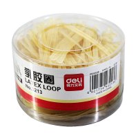 得力3213乳胶圈橡皮筋 办公财务用 强韧性牢固 长久耐用1筒装