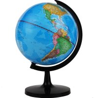 得力3033地球仪 得力正品 全塑办公学生地理教学用品 直径20cm