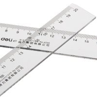 办公用品 得力6220直尺 20cm尺子 透明直尺 学生文具仪尺 刻度尺