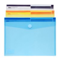 得力deli 5504 A4粘扣文件袋 公文袋 资料袋 超厚更耐用 单个装