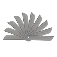 deli得力2017 标准替换大号美工刀片 SK5合金钢材加厚0.5MM