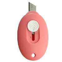 得力美工刀2050 小号美术刀 迷你拆信刀 韩国可爱mini 挂孔便携