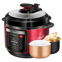 美的（Midea）电压力锅家用5L智能全自动双胆高压锅电饭煲多功能12小时预约3-4人 YL50simple105