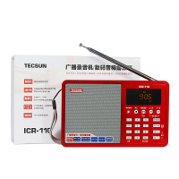 德生（Tecsun） ICR-110 广播录音机/数码音频播放器收音机插卡音箱低音炮音响