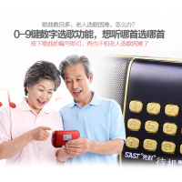 先科（SAST）收音机老人便携式MP3音乐播放器迷你音响听戏曲机插卡小音箱广场舞户外晨练