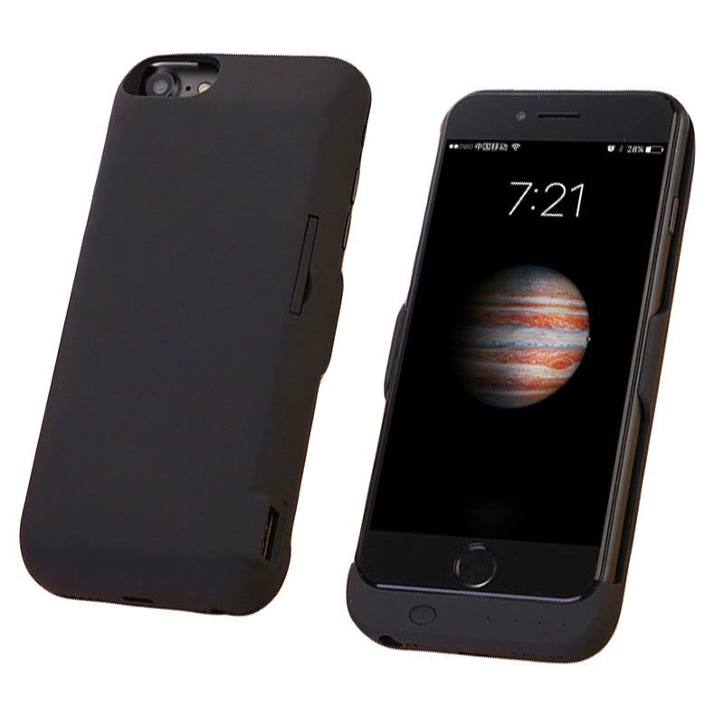 奥多金 背夹电池苹果6/7/8充电宝无线移动电源壳iPhone6s/7/8 4.7英寸小屏手机通用 5800毫安 炫酷黑图片