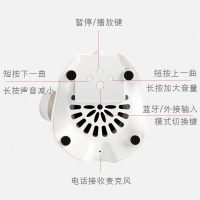 FoQo 蓝牙音箱 低音炮无线迷你插卡小钢炮 个性创意礼品户外车载便携 LP 音响 X5 白色 套餐一