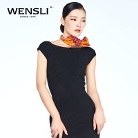 万事利WENSLI真丝中小方巾蝶恋