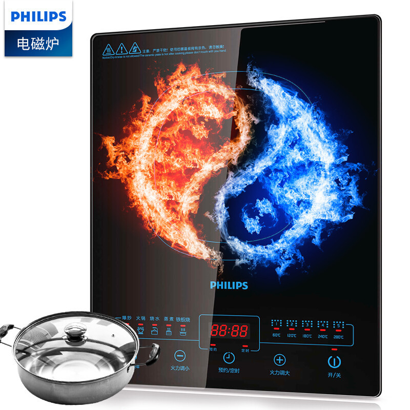 飞利浦 Philips 电磁炉hd4925 00 飞利浦 Philips 多功能家用电磁炉hd4925 电磁炉火锅多功能迷你小型轻薄节能触控式微晶面板5档 价格图片品牌报价 苏宁易购亨润达家电专营店