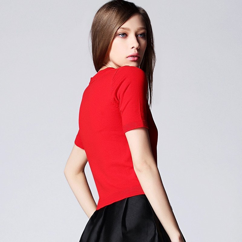 ZARA KARA修身显瘦短袖t恤女装夏季百搭上衣体恤衣服打底衫2018夏装新款