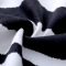 ZARAKARA2018春装新款黑白条纹拼接针织衫女套头毛衣修身显瘦打底...