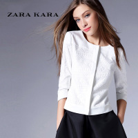 ZARAKARA 小香风短外套女七分袖修身显瘦休闲百搭薄款上衣2018春...