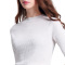 ZARA KARA白色t恤内搭中长袖打底衫纯色体恤五分袖上衣2018春季新款女装