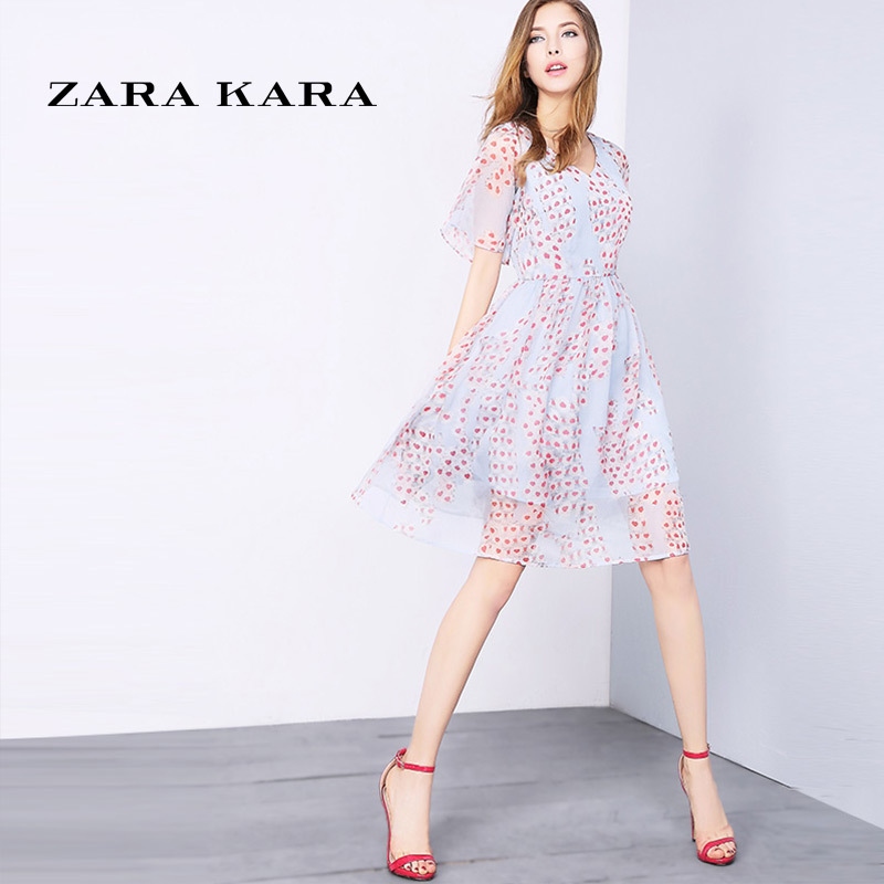 Zara Kara连衣裙zara Kara碎花裙子小清新雪纺连衣裙女名媛印花喇叭袖时尚2018春季新款b 价格图片品牌报价 苏宁易购zara Kara 官方旗舰店