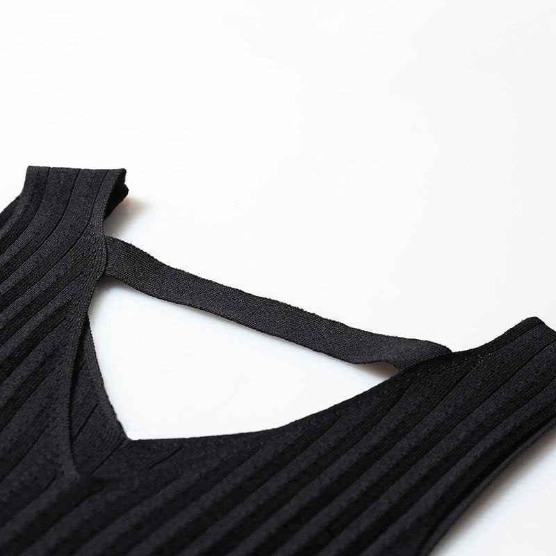 ZARA KARA黑色无袖T恤女修身夏季性感打底上衣韩版百搭外穿紧身吊带背心图片