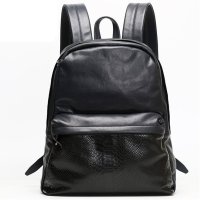 帕宾pabin真皮双肩包运动休闲背包头层牛皮潮流男包