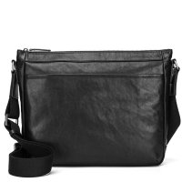 帕宾pabin 单肩包男真皮 横款 男士斜挎迷你小包 牛皮 休闲斜挎包背包 欧美单肩包男