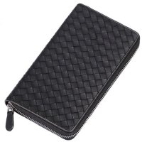 帕宾pabin 手包男式手包 真皮手包男软皮 大容量真皮男士手包 编织牛皮包 男欧美潮