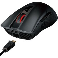 华硕(ASUS) 玩家国度ROG战刃经典版 游戏鼠标 有线鼠标 多侧键鼠标 微动可换 RGB光效 12000DPI 黑色
