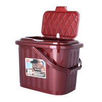 唐宸华宇加厚塑料茶水桶茶具配件桶茶盘下水桶茶渣桶茶具废水桶茶盘排水桶 方形小号