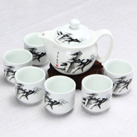 唐宸华宇功夫茶具套装景德镇陶瓷器茶盘茶壶双层茶杯特价整套青花瓷