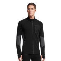 ICEBREAKER拓冰者男GT专业运动REALFLEECE拉链带帽夹克保暖抓绒衣