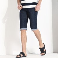 彬时(BINSHI) 夏天男式五分裤修身牛仔短裤男直筒沙滩裤男短裤子夏季薄款潮