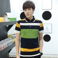 鳄铌特夏装男士短袖t恤翻领男装韩版夏季简约半袖修身POLO衫上衣英伦潮