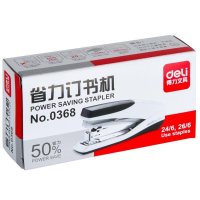 得力省力订书机得力0368订书机装订机单指轻松装订20张订书器订书机 deli 1