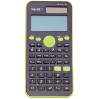 得力deliD82ES函数计算器学生数学可爱多功能科学太阳能计算机