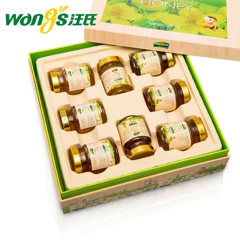 汪氏[八大名蜜 木礼盒]蜂蜜 蜂蜜礼盒图片