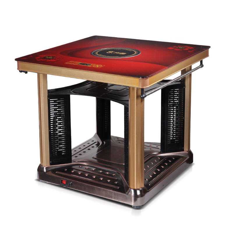 京方圆多功能电暖桌取暖桌家用电暖炉烤火桌烤火炉电烤桌面板90cm暖脚