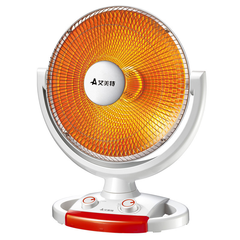 艾美特(Airmate) 小太阳电暖器 HF1016T-W 暗光 摇头定时 俯仰调节电暖气