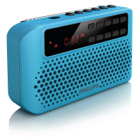 Philips/飞利浦 SBM120老人收音机MP3插卡音箱音乐播放器迷你音响蓝色