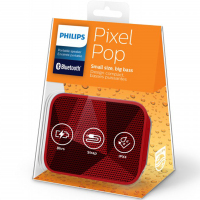 Philips/飞利浦 BT110无线蓝牙音箱便携迷你手机小音响车载低音炮 红色