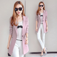 依梅儿小西装女 2017春装新款修身显瘦小外套女 纯色OL职业西装潮