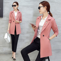 依梅儿西装女 2017春装韩版修身显瘦百搭纯色西服女春款上衣