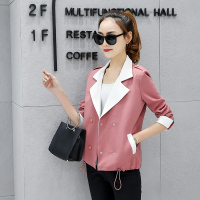 女士春装外套新款2017时尚小短款百搭女装韩版休闲春季夹克潮