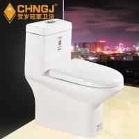 香港CHNGJ卫浴喷射虹吸式坐便器 静音节水连体马桶GJT-8058