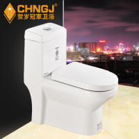 香港CHNGJ卫浴喷射虹吸式坐便器 静音节水连体马桶GJT-8025